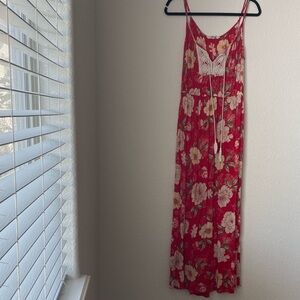 Hint of blush XL Hawaiian Floral Print Maxi dress